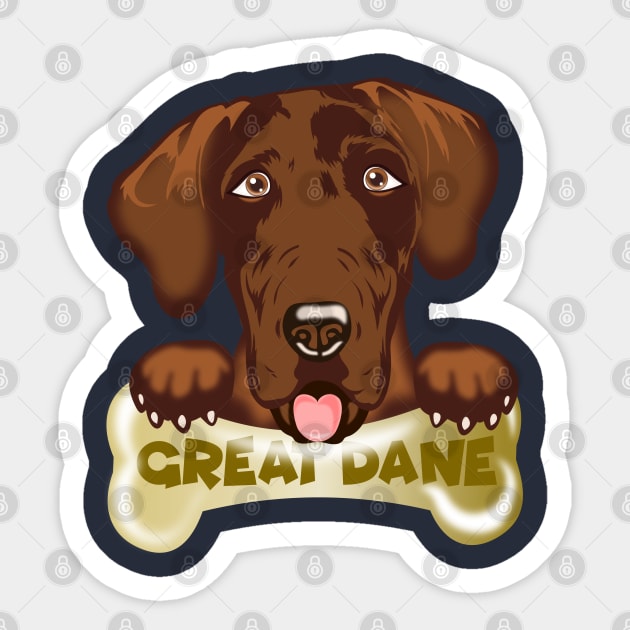 GREAT DANE TREATS Sticker by Dot68Dreamz